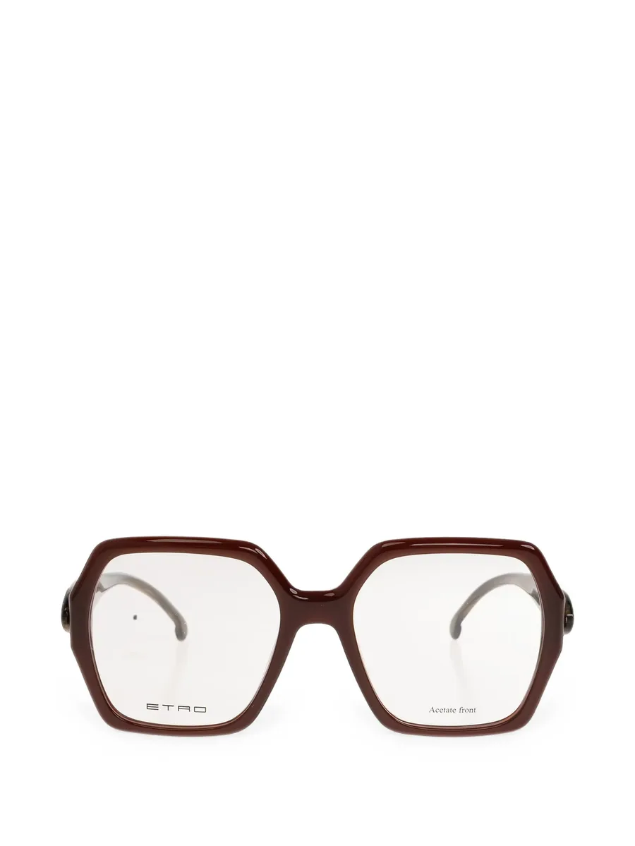 geometric-frame glasses 1