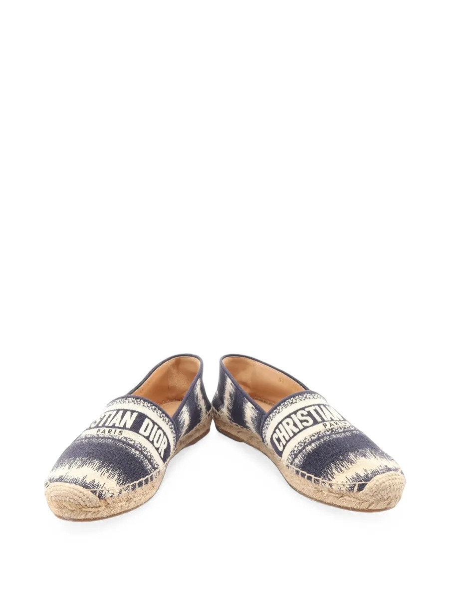 2000s Granville logo-embroidered flat espadrilles 3