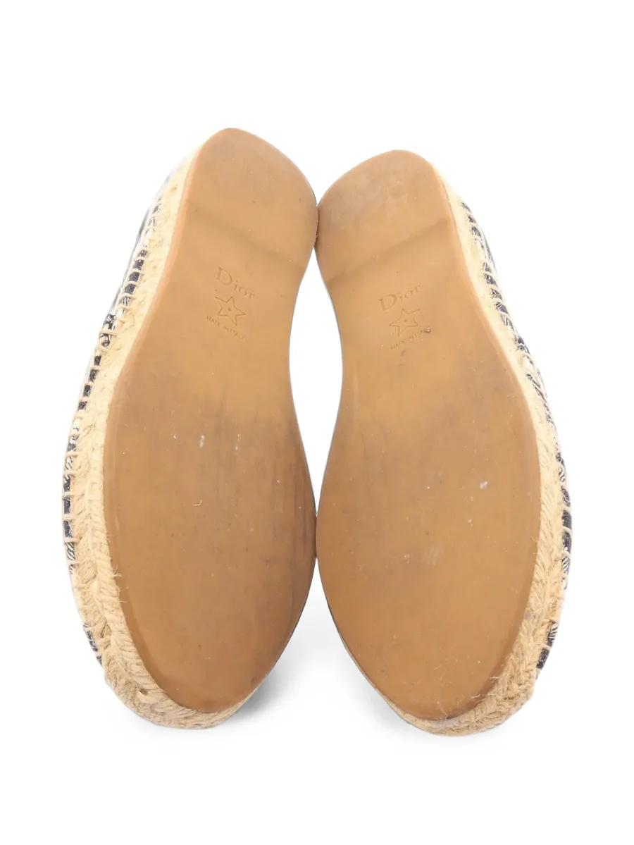 2000s Granville logo-embroidered flat espadrilles 5