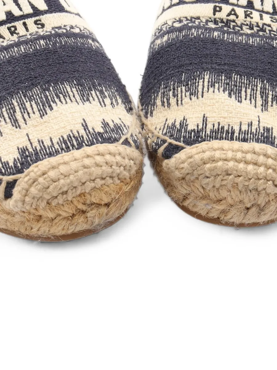 2000s Granville logo-embroidered flat espadrilles 6