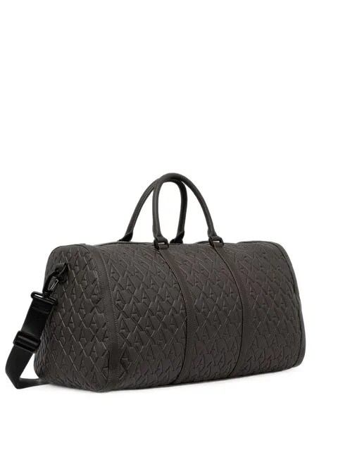 all-over logo-embossed holdall