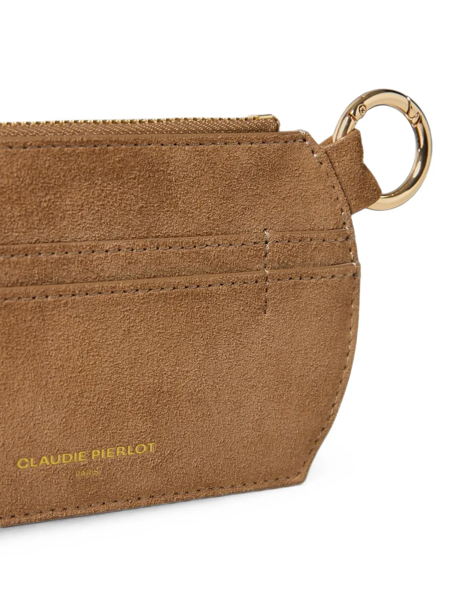 beige suede cardholder 2