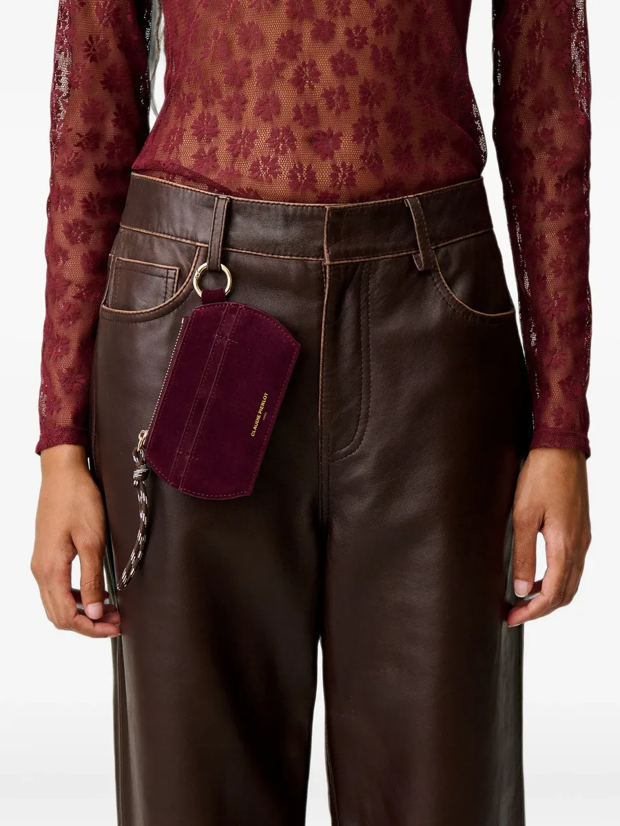 suede zipped card holder 2