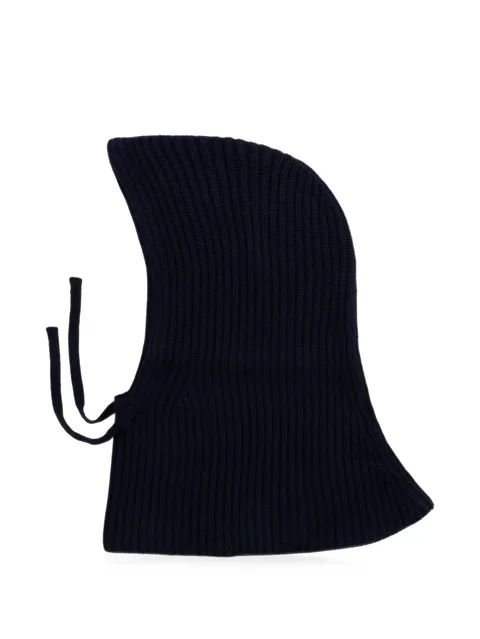 ribbed-knit balaclava