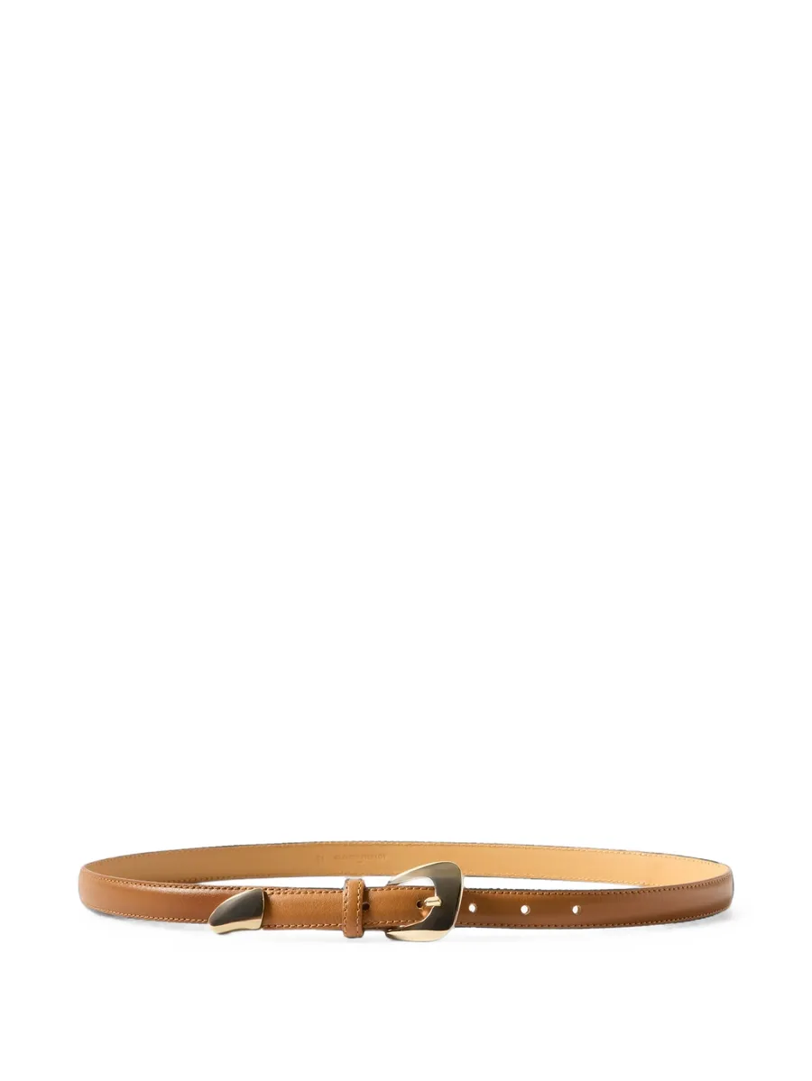buckle-fastening leather belt 1