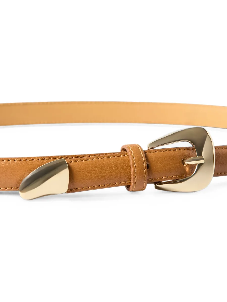 buckle-fastening leather belt 2