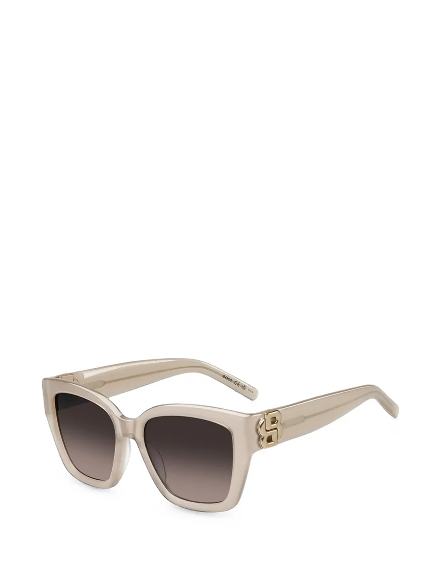 nude-acetate sunglasses with double B monogram 2