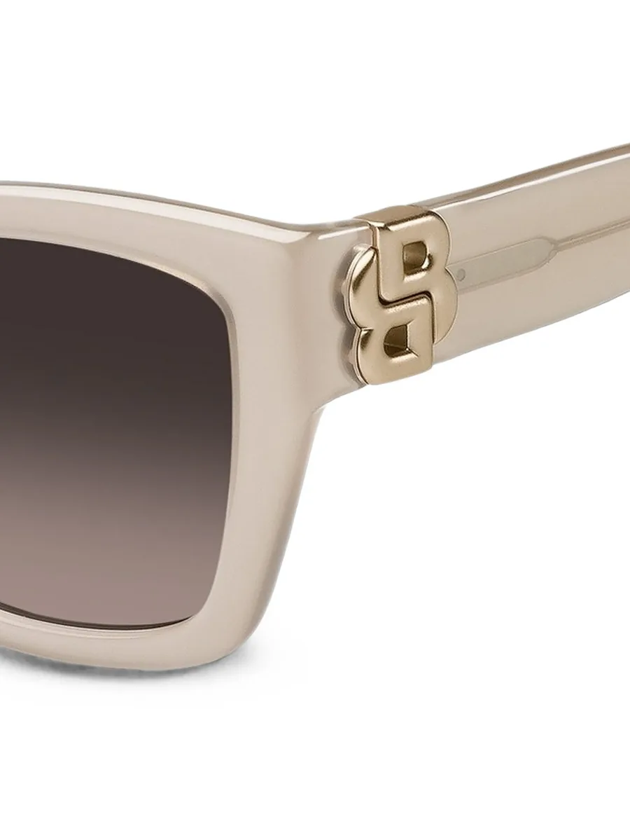 nude-acetate sunglasses with double B monogram 3