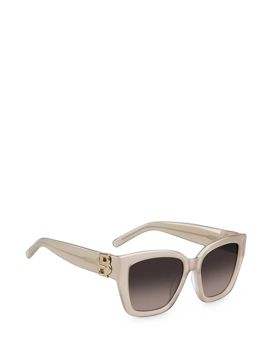 nude-acetate sunglasses with double B monogram 4