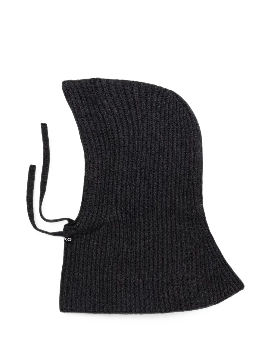 ribbed-knit drawstring balaclava 2