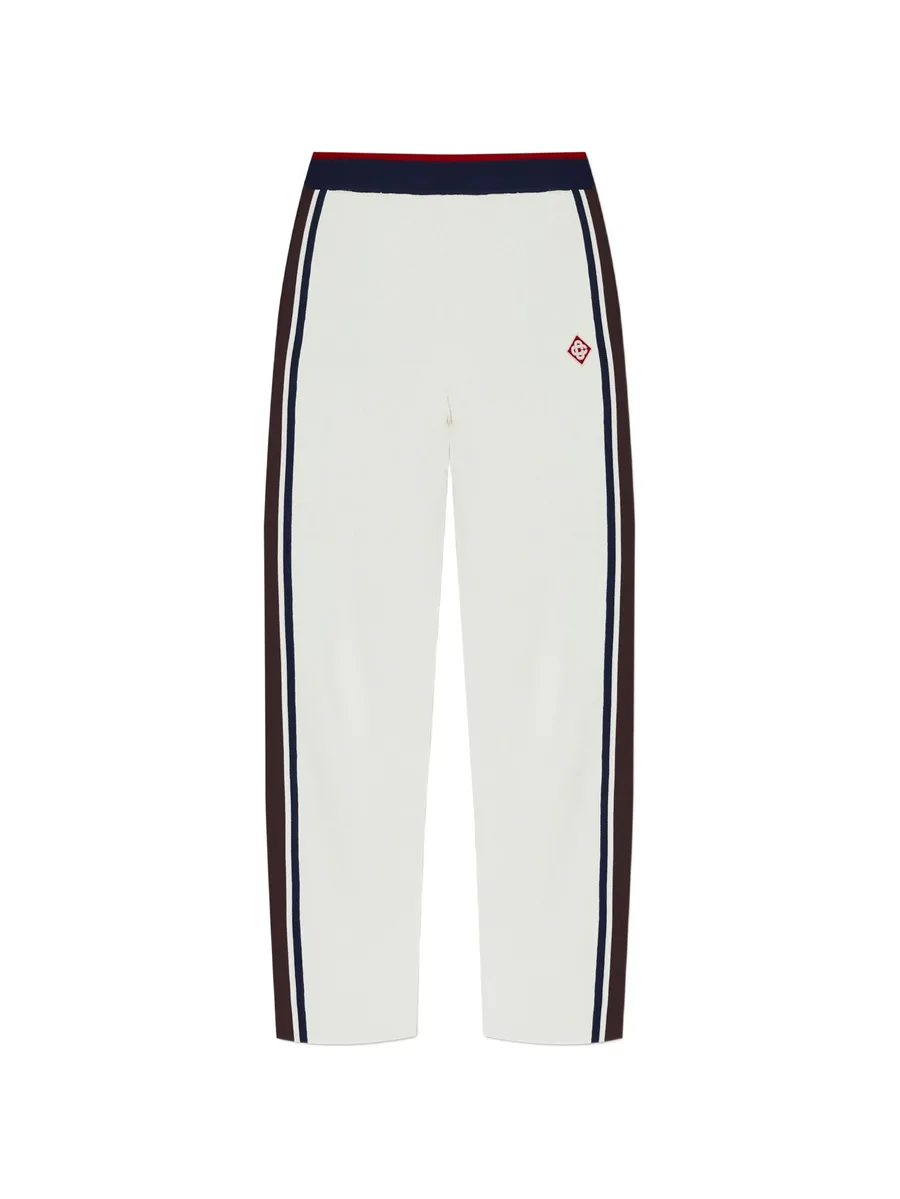 monogram-jacquard side-stripe track pants 1