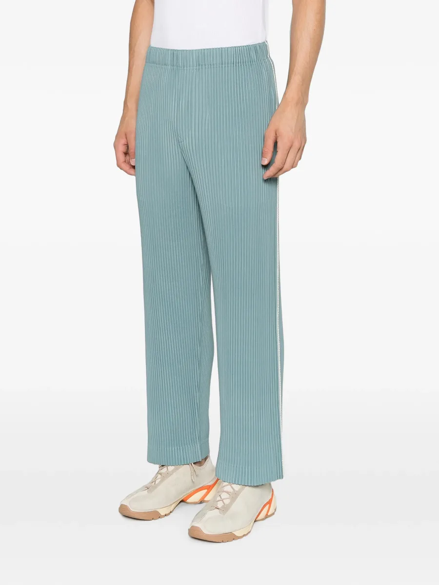 pleated side-stripe trousers 3