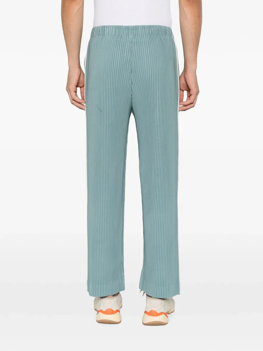 pleated side-stripe trousers 4