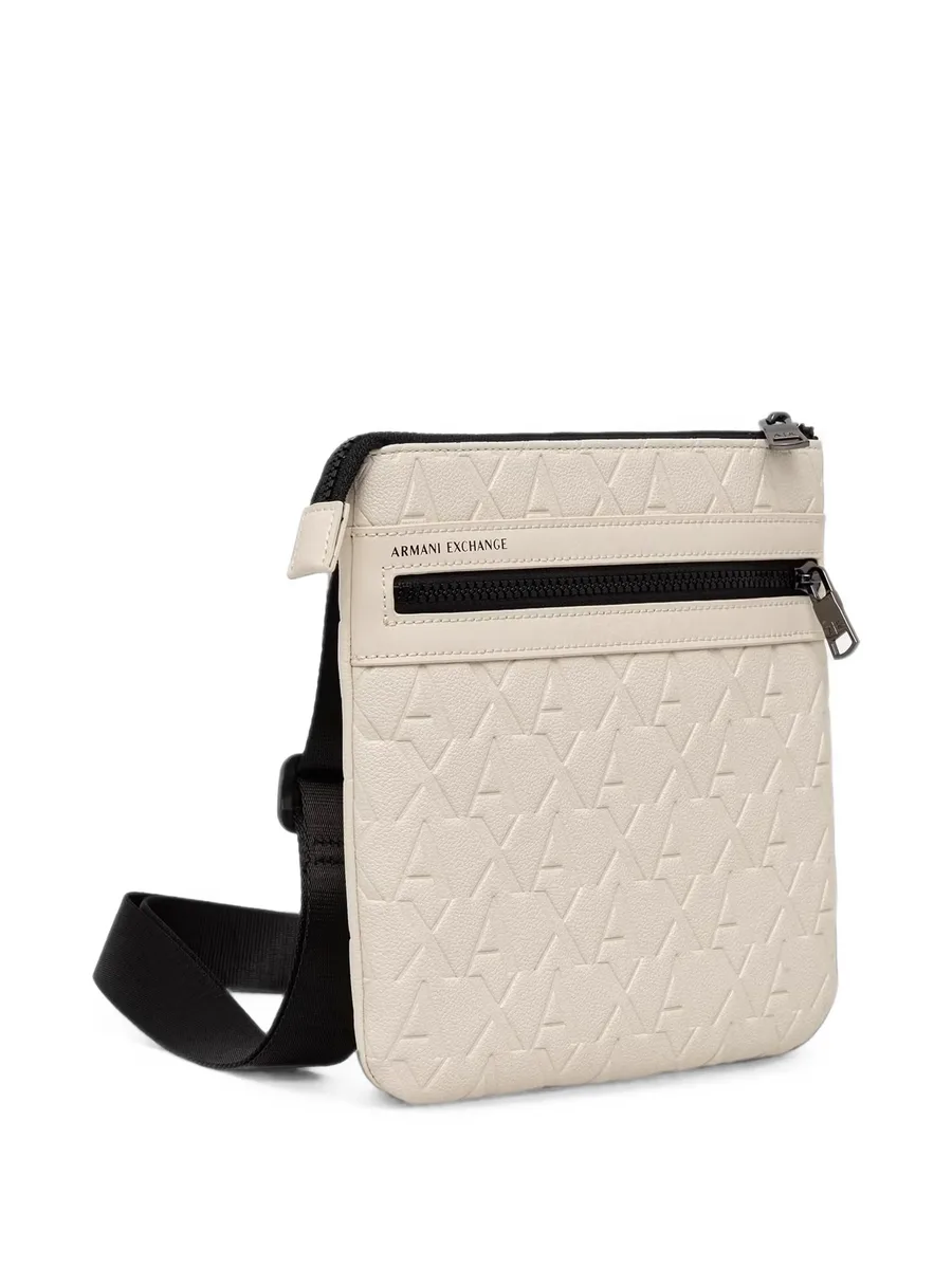 logo-embossed messenger bag 3