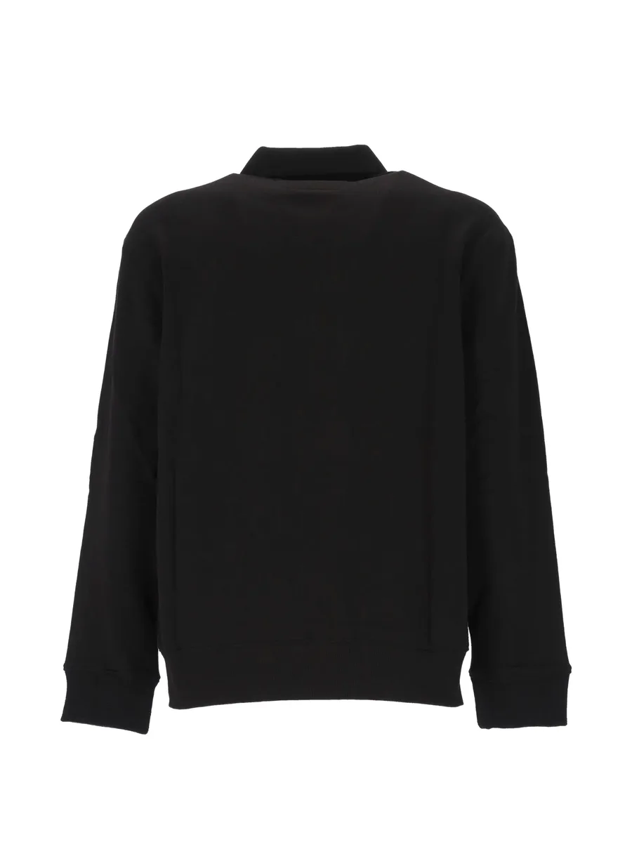 logo-embroidered quarter-zip polo shirt 2