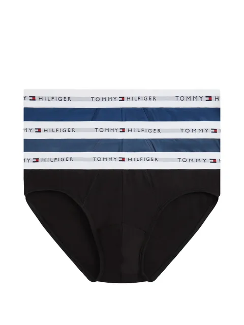 Signature logo-waistband briefs (set of three)