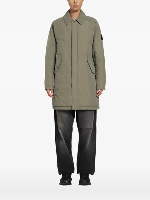 logo-patch raglan-sleeve coat