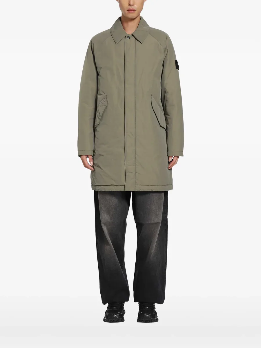 logo-patch raglan-sleeve coat 1