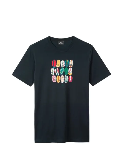 'Cycling Caps' print T-Shirt