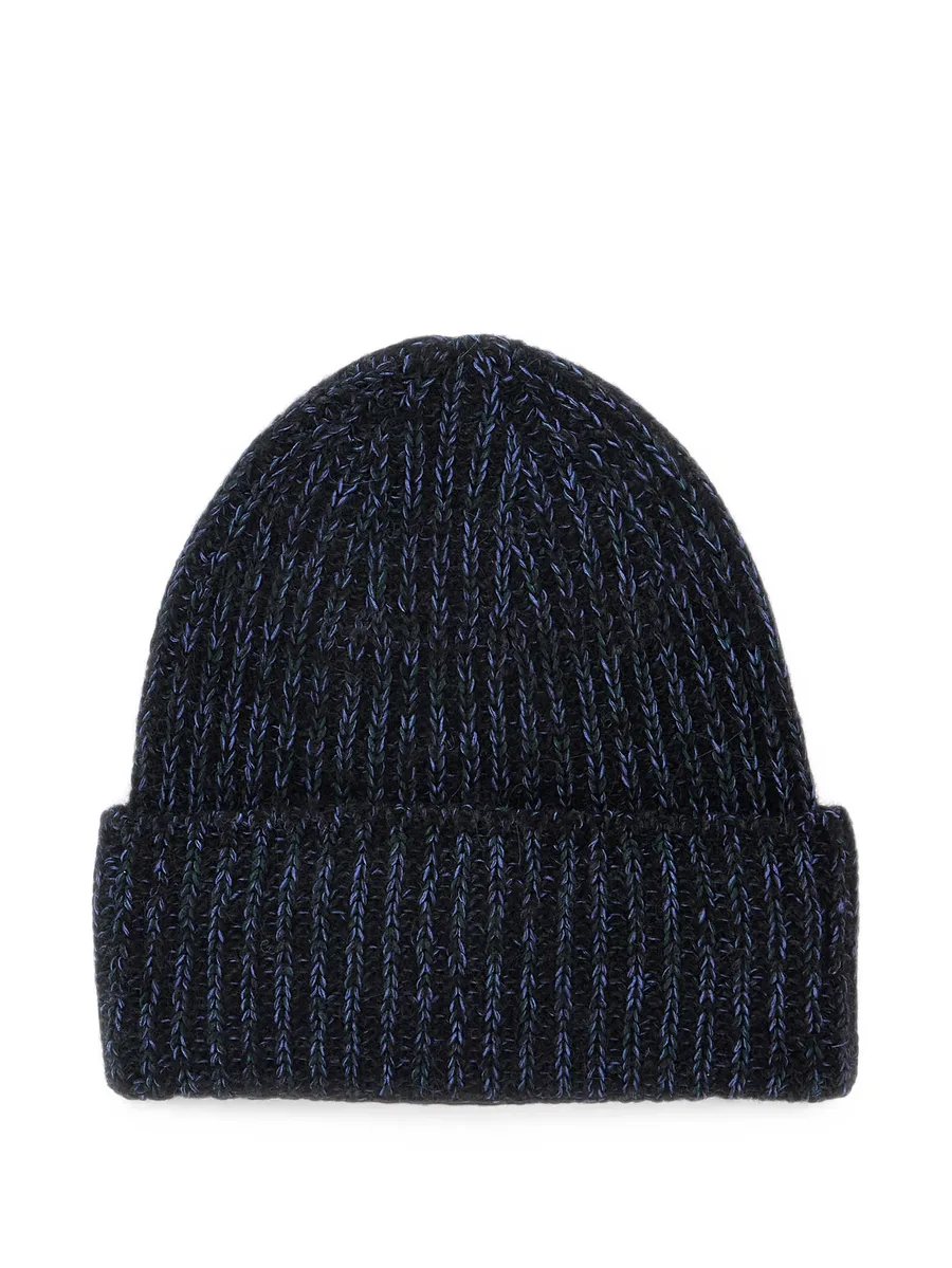ribbed-knit beanie hat 1