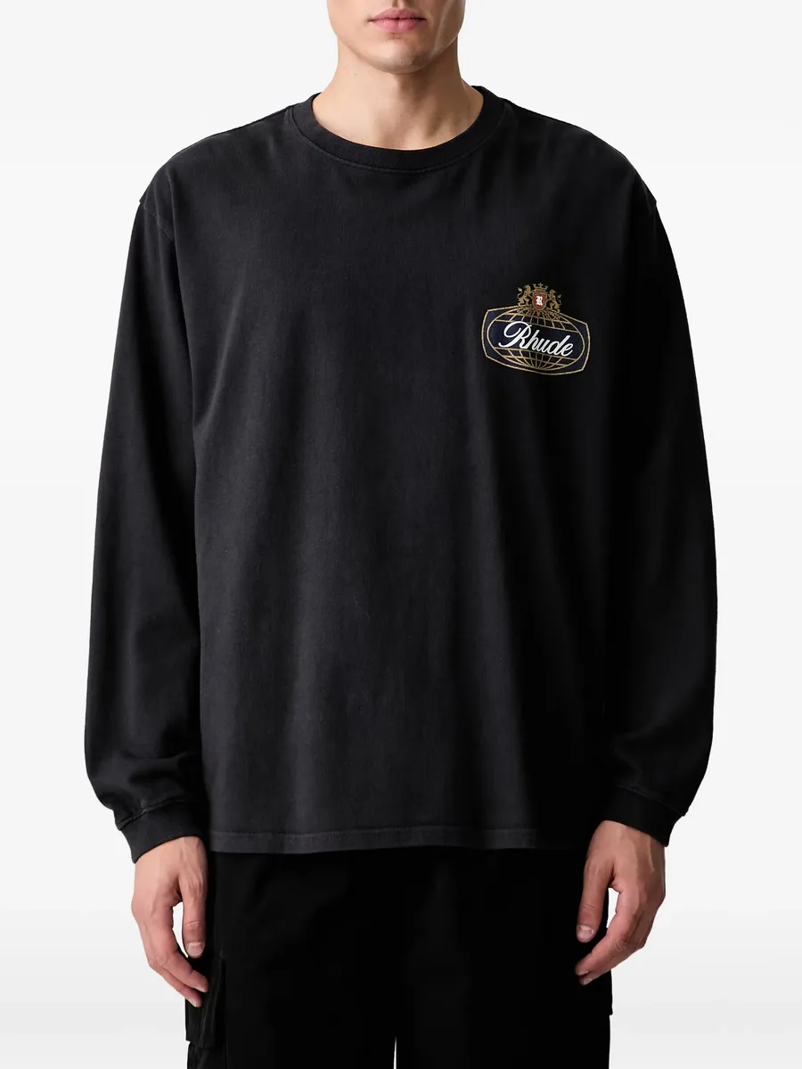 logo-print long-sleeve T-shirt 3