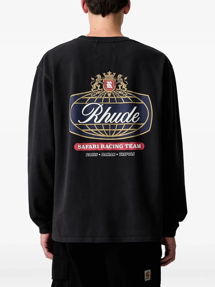 logo-print long-sleeve T-shirt 5