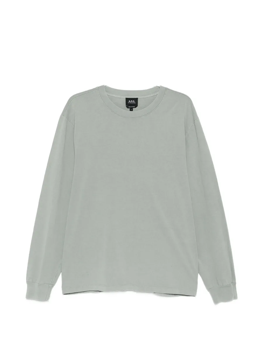 logo-print long-sleeve T-shirt 1