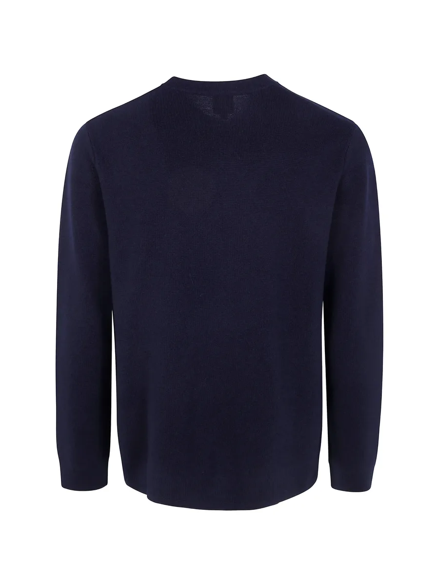 button-placket long-sleeves T-shirt 2