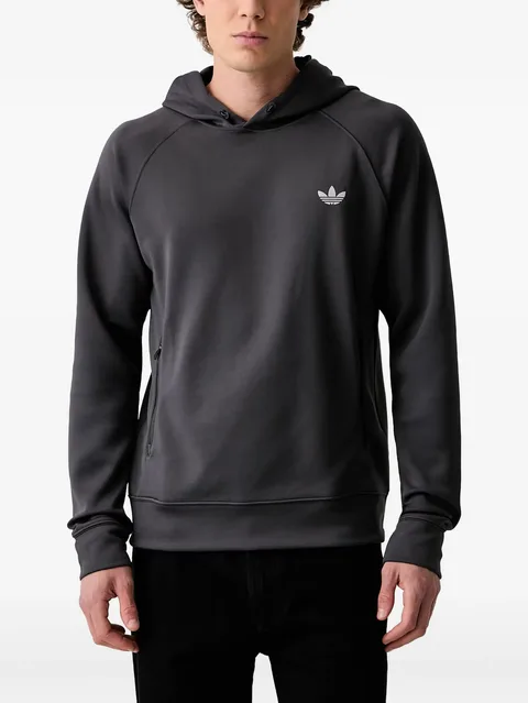 logo-print raglan-sleeve hoodie