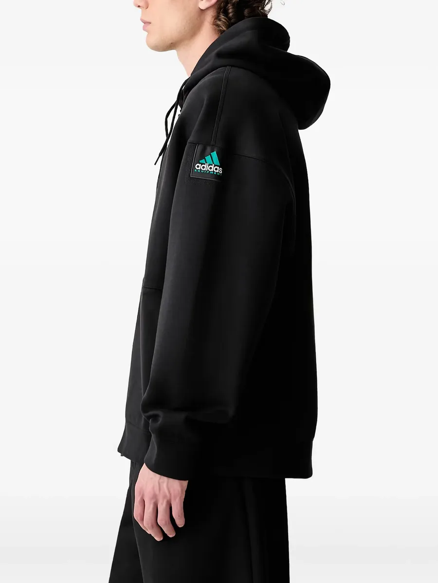 Equipment logo-patch hoodie 2