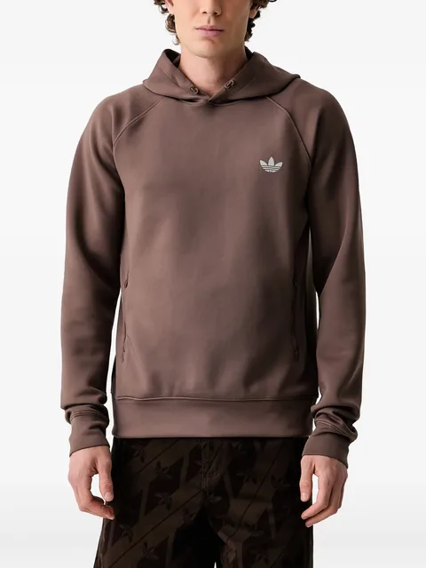 logo-print raglan-sleeve hoodie