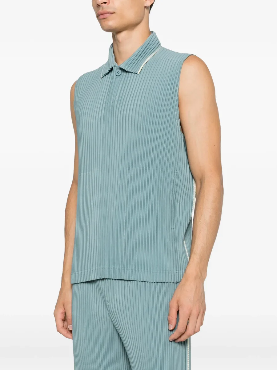 pleated sleeveless sweater 3