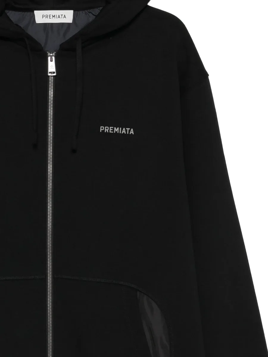 logo-print zip-up hoodie 3