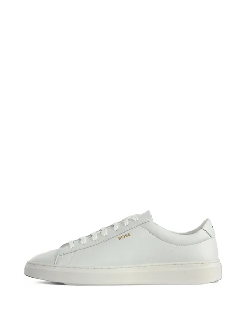 Kieran grained-leather sneakers