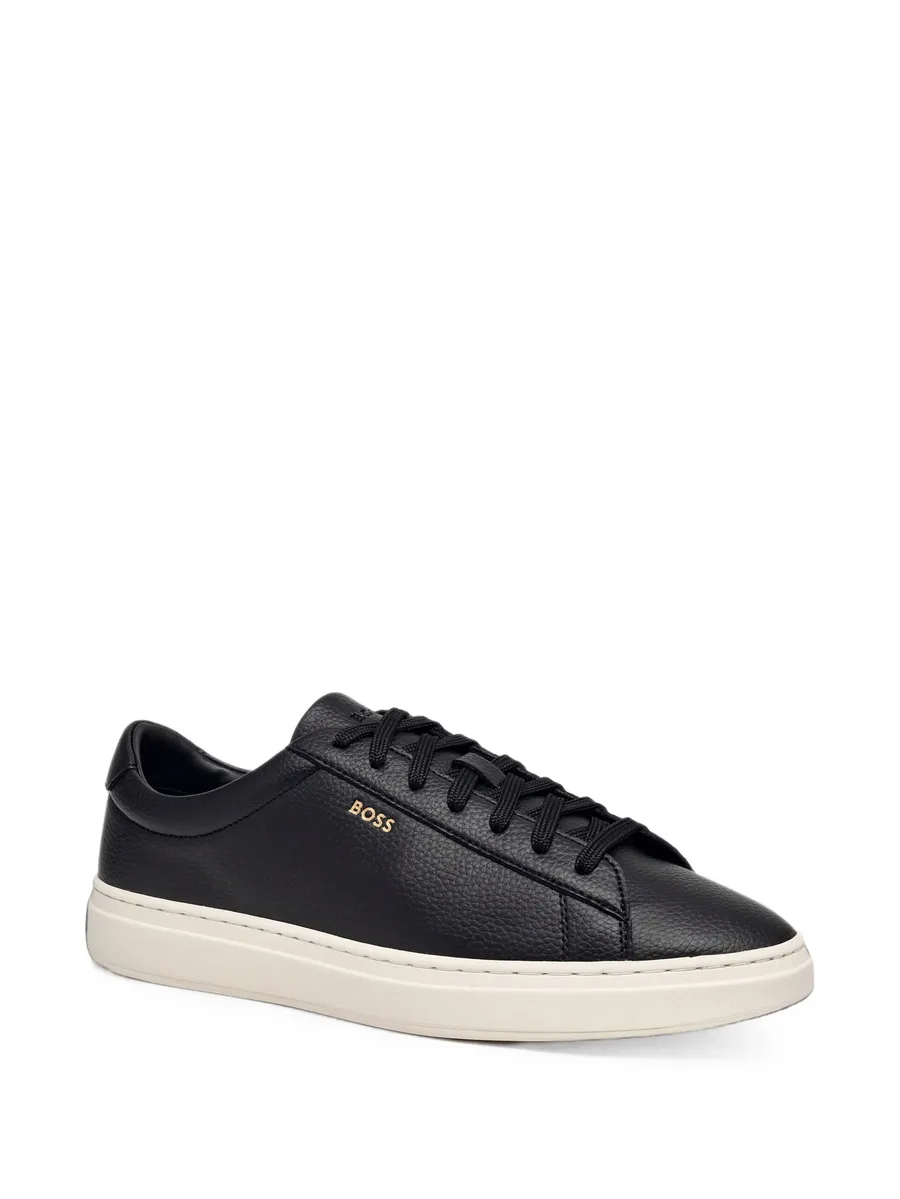 Kieran grained-leather sneakers 1