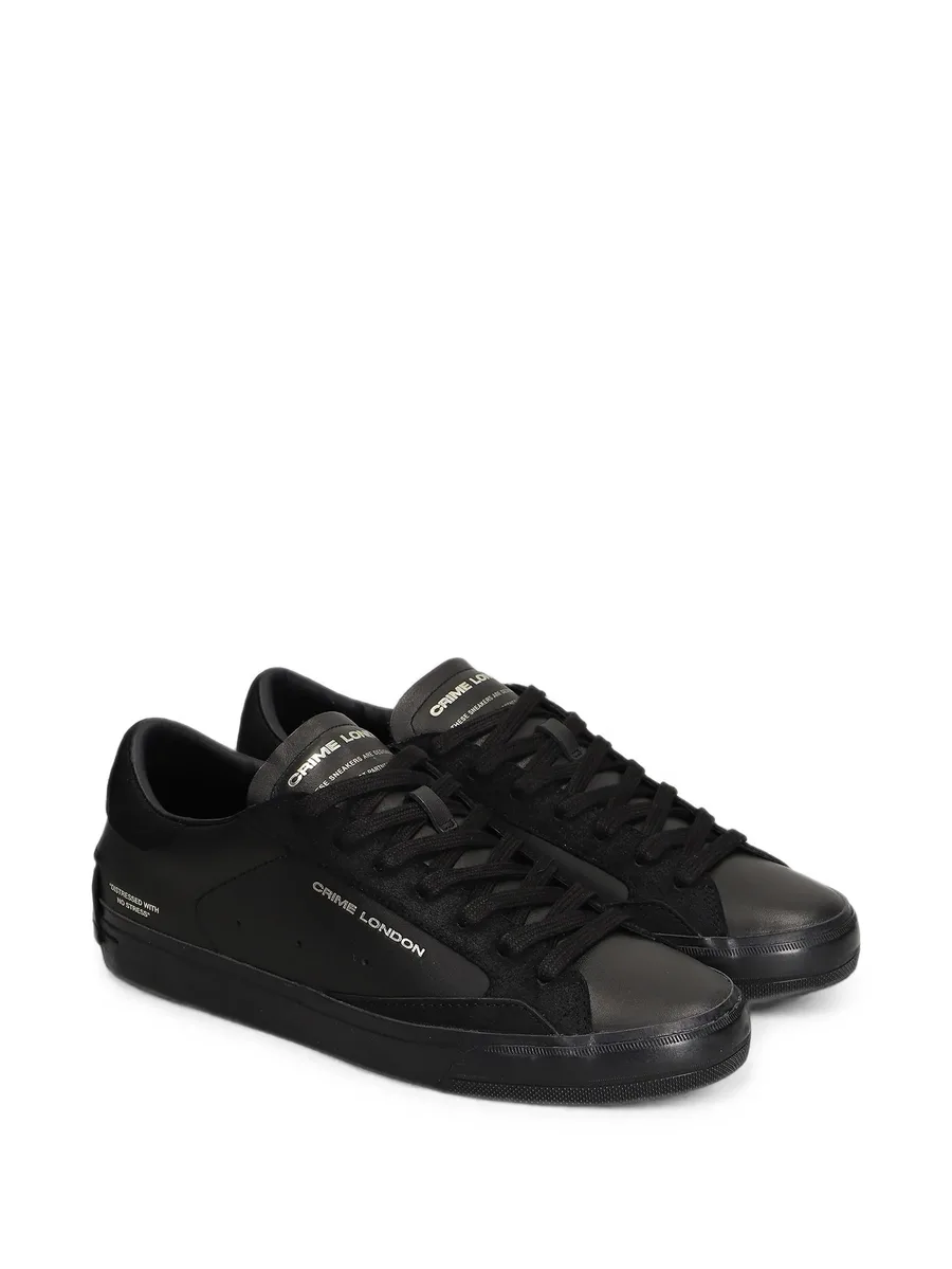 Distressed 2.0 logo-print panelled sneakers 2