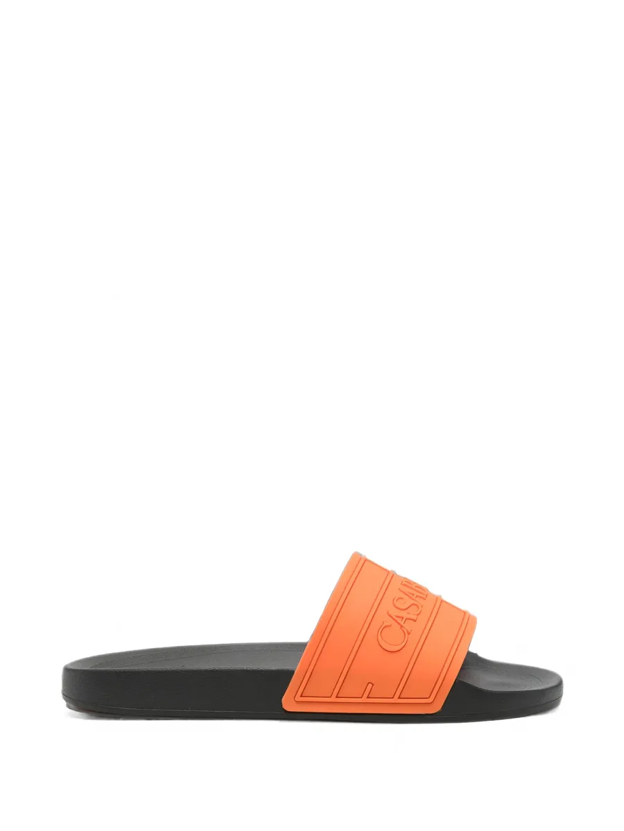 logo-embossed sliders 1