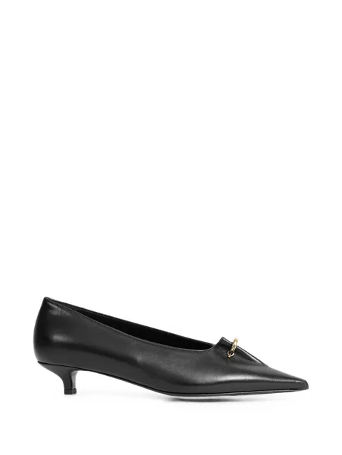 Pierced nappa pumps