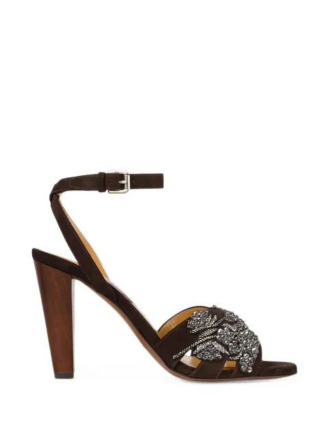 Ryne bead-embroidered heeled sandals