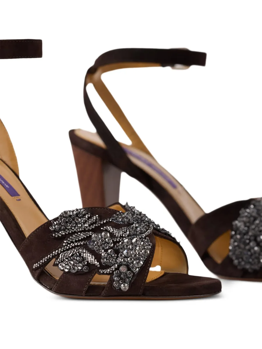 Ryne bead-embroidered heeled sandals 5