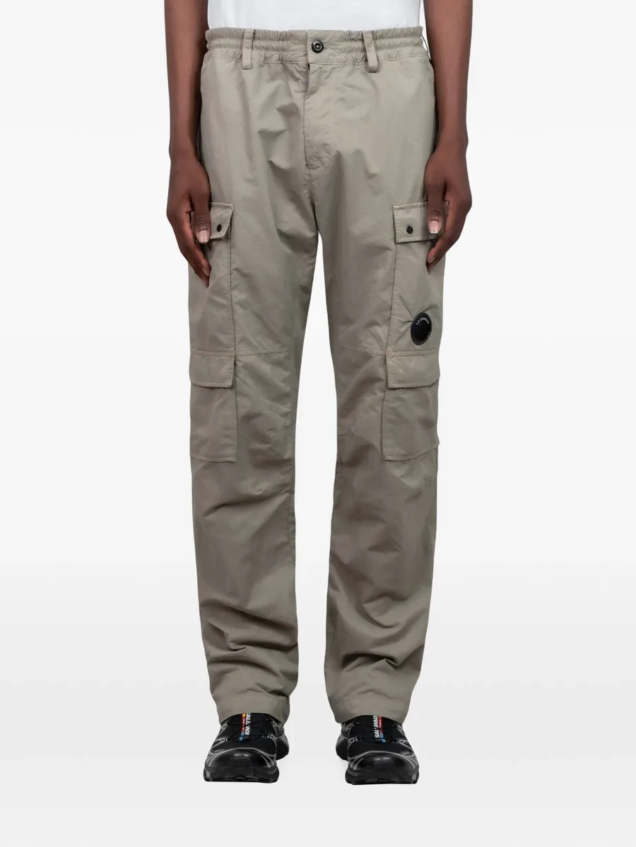 logo-lens cargo pants 1