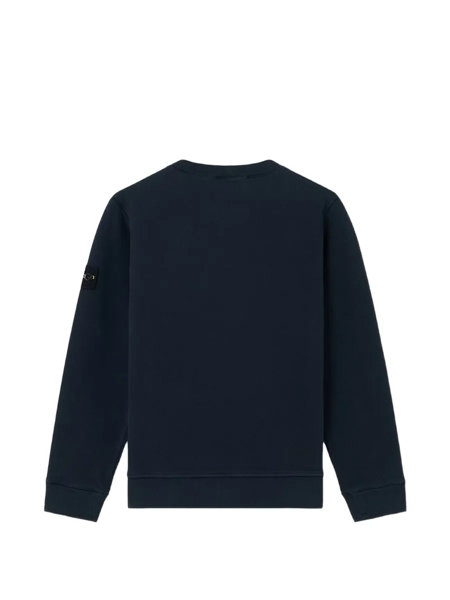 Compass-patch ribbed-texture sweater 2