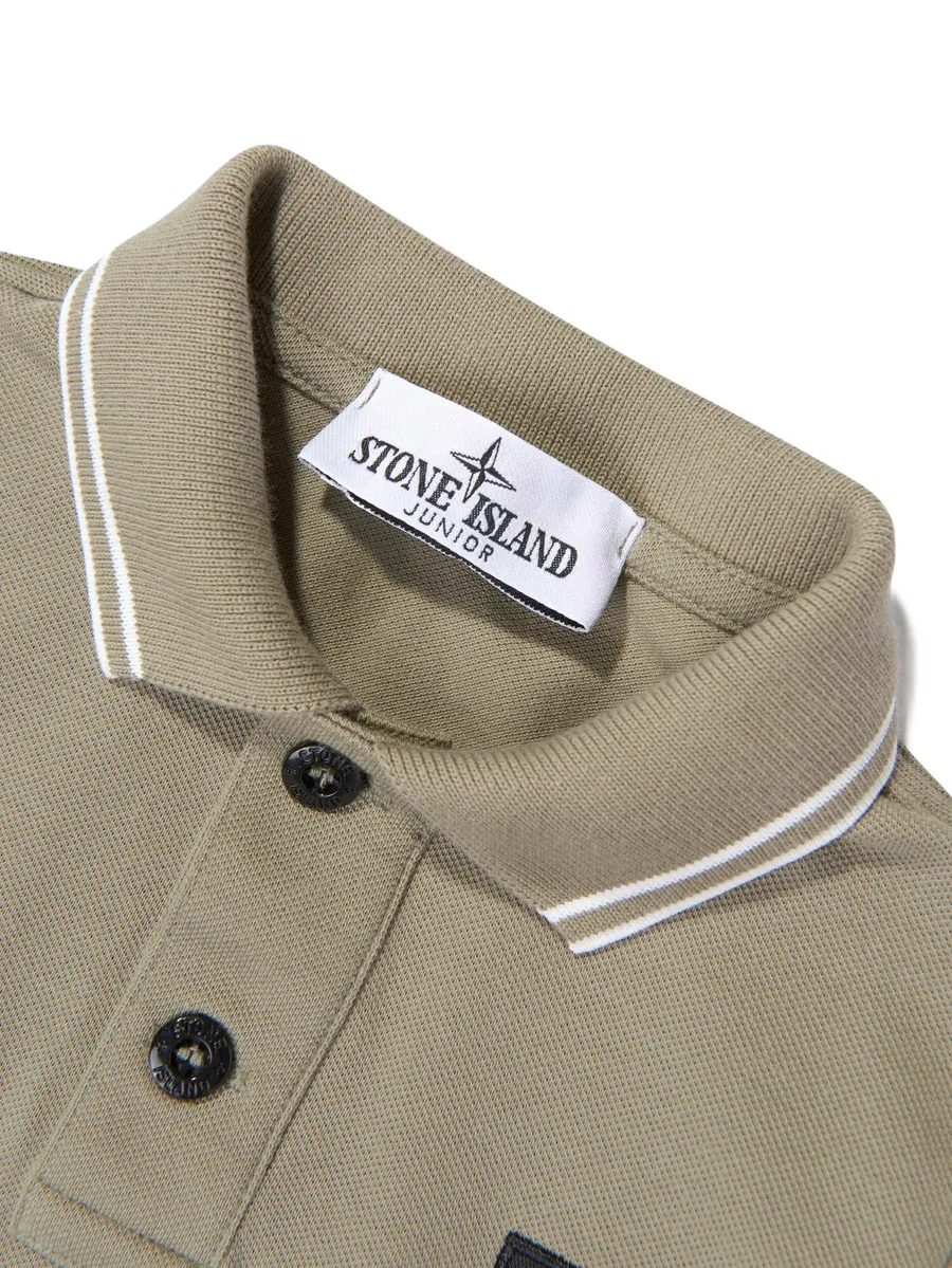 logo-patch long-sleeve polo shirt 3