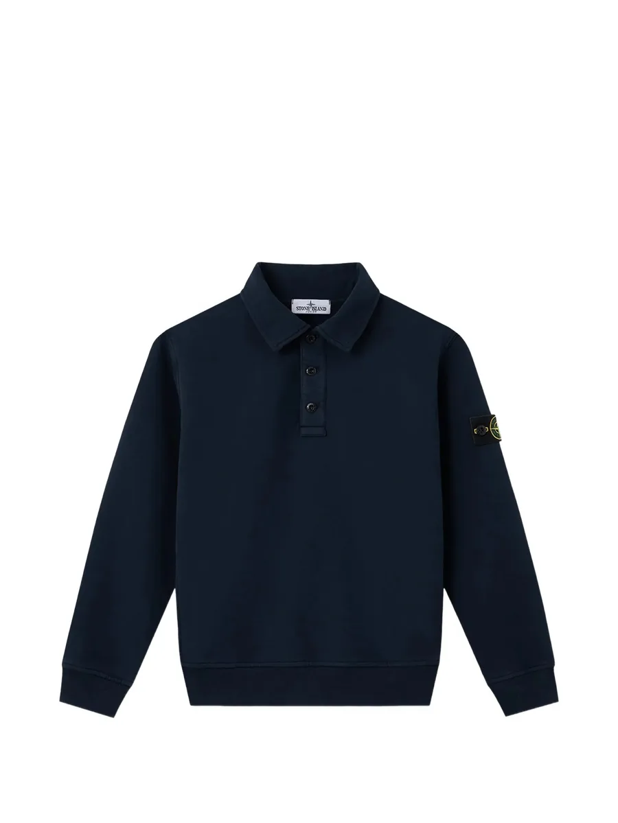 Compass-patch polo shirt 1