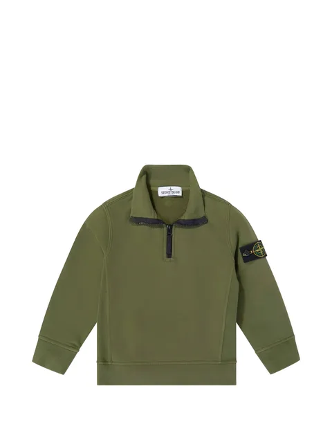Compass patch half-zip sweatshirt