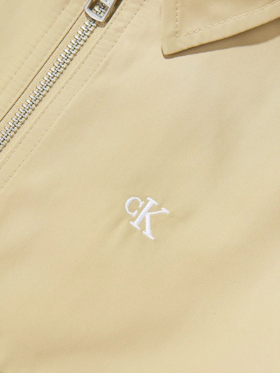 logo-embroidered zip-up jacket 4