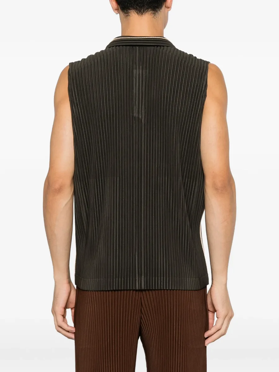 pleated sleeveless sweater 4