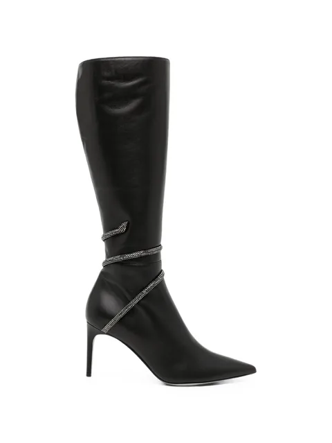 85mm Cleo leather boots