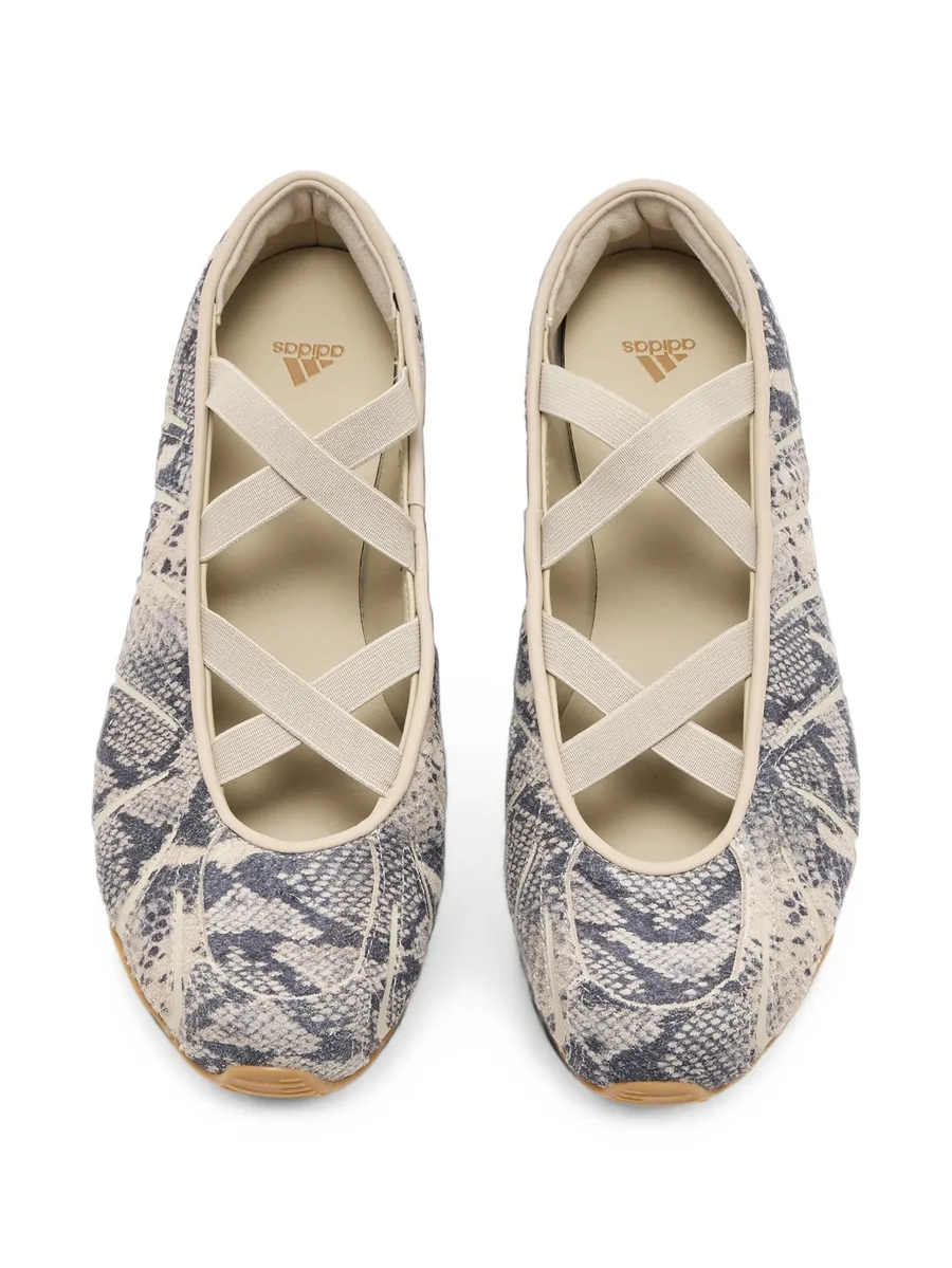 Ghost Sprint snakeskin-effect ballet flats 2