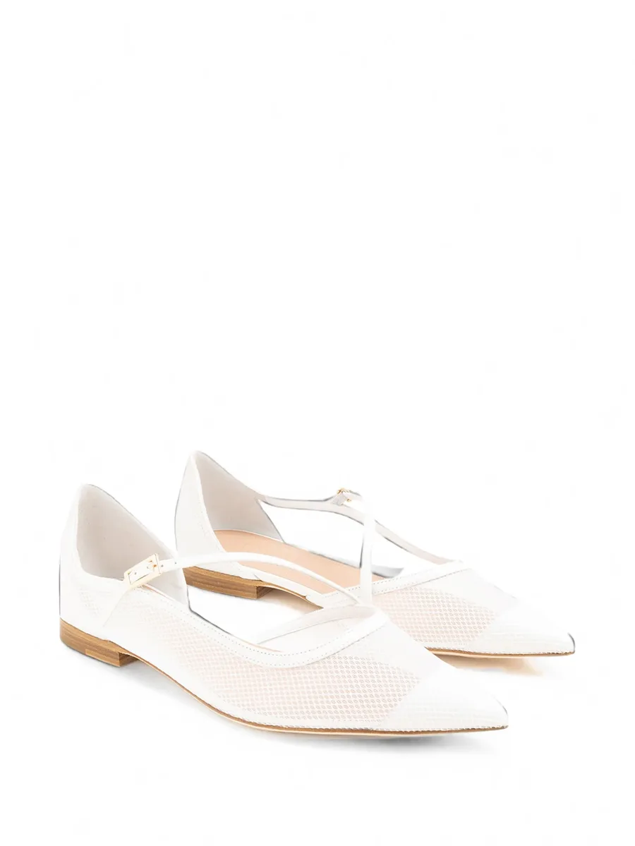 Bettina mesh buckled ballet flats 2